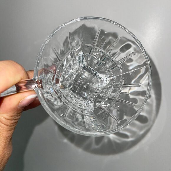 RCR Royal Crystal Rock Vintage Coffee Tea Square Bottom Glasses Set of 2 - Picture 5 of 8